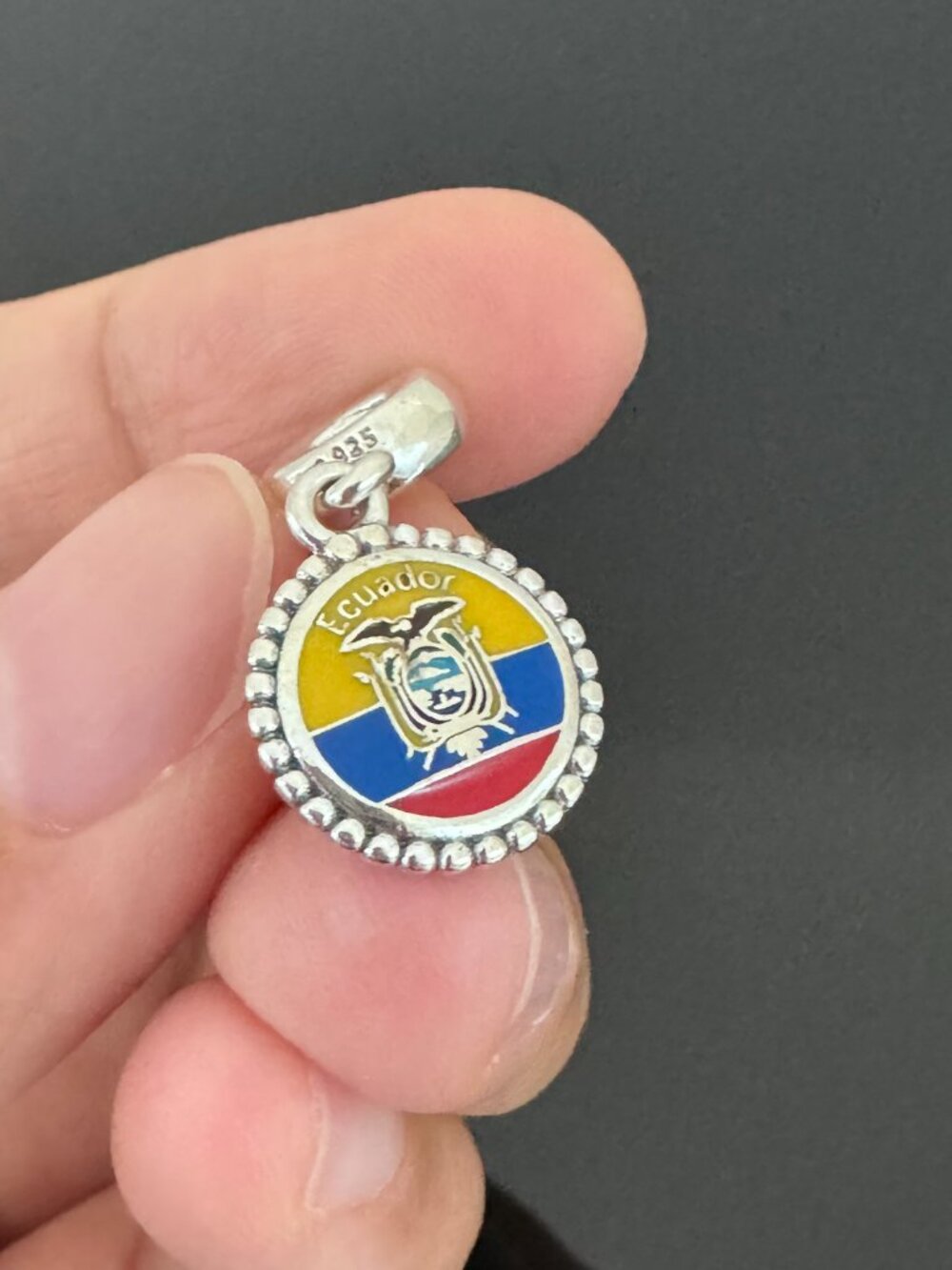 Pandora  Ecuador Flag Exclusive Charm